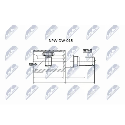 Afbeelding van NTY NPW DW 015 Homokineet