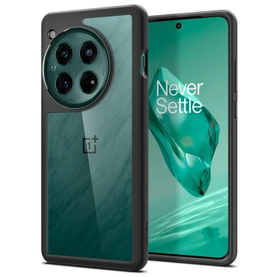 Afbeelding van OnePlus 12 Hoesje Kunststof Spigen Hardcase/Backcover Zwart Telefoonhoesje Shockproof/Valbescherming