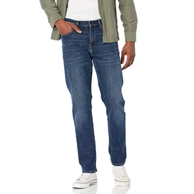 Afbeelding van Amazon Essentials Men&#039;s Spijkerbroek met atletische pasvorm, Vintage donkerblauw, 32W / 33L