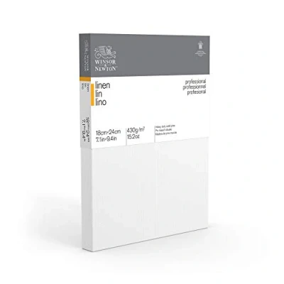 Afbeelding van Winsor &amp; Newton 6204001 Professioneel spieraam van linnen, 465 g/m², 3 voudig gegrond, medium korreling, ideaal voor olieverf en acrylverf, 100 x cm