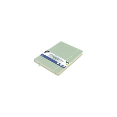 Afbeelding van Kangaro schetsboek A5 mint PU hardcover met elastiek en lint K 861224