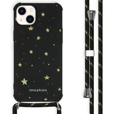 Afbeelding van Apple iPhone 14 Plus Hoesje Kunststof iMoshion Softcase/Koordhoesje/Backcover Goud Telefoonhoesje