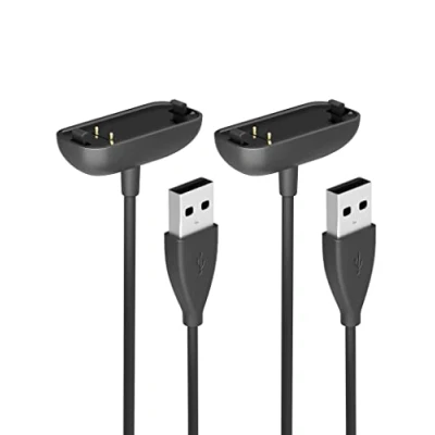 Afbeelding van Sinoacc Oplader voor Fitbit Inspire 3 Health &amp; Fitness Tracker 3,3 Ft Snel opladen Vervanging USB oplaadkabel dock (niet Inspire/Inspire 2) 2 stuks