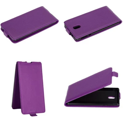 Afbeelding van Cadorabo Hoesje geschikt voor Nokia 3 2017 in LILA VIOLET Beschermhoes Case Cover flip design, gemaakt van glad kunstleder