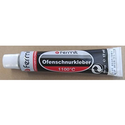Afbeelding van Afdichtlijm, ovenlijm, hoge temperatuurlijm, afdichting, 1100 C, fermit 1 tot 5 tubes 17 ml (1 tube ml)