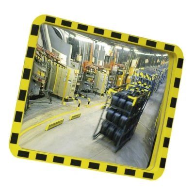 Afbeelding van Eucryl rechthoekige bewakingsspiegel geel zwart 800 x 600 mm