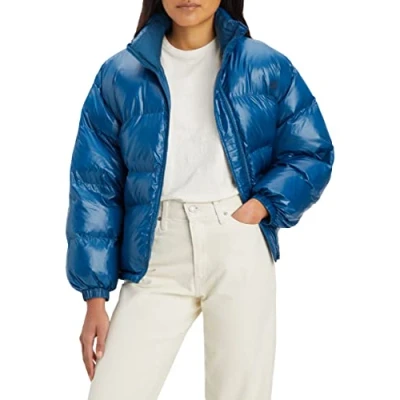 Afbeelding van Levi&#039;s Retro Puffer Winterjas, Dames, Maat: Small, Gibralter sea