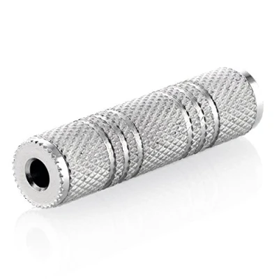 Afbeelding van deleyCON 3,5mm Jackplug naar Audio Adapter Koppeling Metalen Stereo