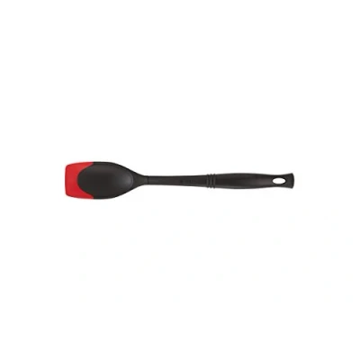 Afbeelding van Lepelspatel Le Creuset Silicone Premium Kersenrood/Ebbenzwart