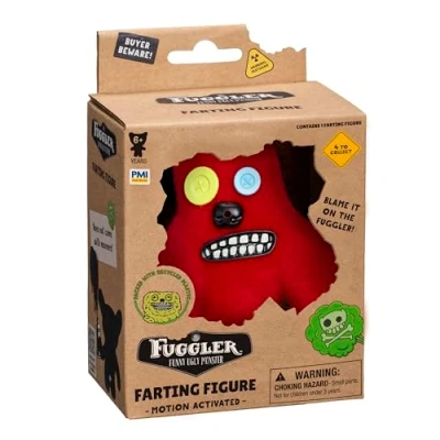 Afbeelding van Bizak Fuggler 64113000 2 Elektronische scheetfiguur met bewegingssensor, 9 cm, 4 modellen om te verzamelen, voor jongens en meisjes vanaf jaar