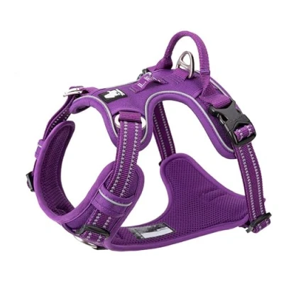 Afbeelding van TRUE LOVE Hondentuigje Anti trek, verstelbaar, reflecterend, zacht nylon, voor kleine en grote huisdieren TLH56512(S, paars)