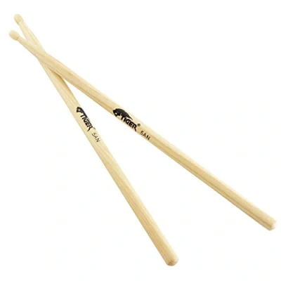Afbeelding van TIGER 5A Hickory Drumsticks met Nylon Tips Houten Paar Tip