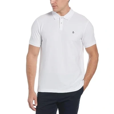 Afbeelding van Original Penguin Daddy Poloshirt, Heren, Maat: Medium, Bright white