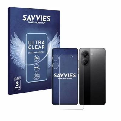Afbeelding van Savvies (6 Stuks) Schermbeschermer voor Xiaomi Poco X7 Pro (Voor+Camera) Screen Protector Ultra Transparant