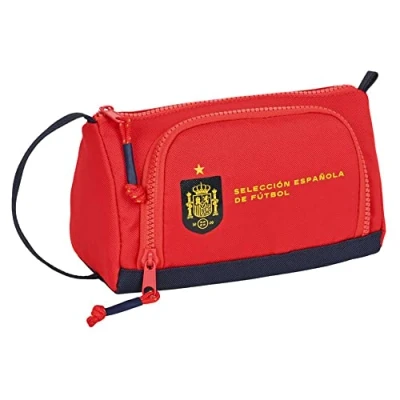 Afbeelding van Schoolpennenzak RFEF Rood Blauw (20 x 11 8.5 cm) (32 Onderdelen)