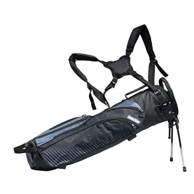 Afbeelding van Longridge Flexibele golfdraagtas Met statief Zwart/zilvergrijs