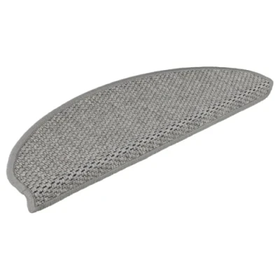 Afbeelding van Trapmatten zelfklevend 15 st sisal look 65x21x4 cm taupe