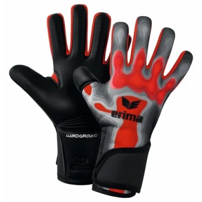 Afbeelding van Erima Flex Ray Pro Hardground Keepershandschoenen Grijs / Rood Maat: 7