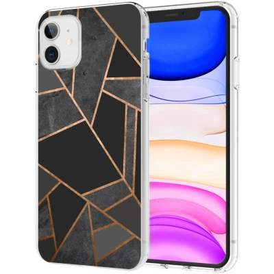 Afbeelding van Apple iPhone 11 Hoesje Siliconen en TPU (zacht) iMoshion Softcase/Backcover Zwart Telefoonhoesje