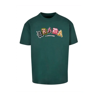 Afbeelding van Upscale by Mister Tee Drama I Choose Heavy Tshirt print, Heren, Maat: XL, Bottlegreen