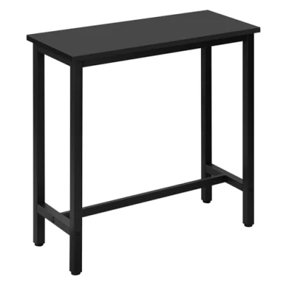 Afbeelding van WOLTU Bartafel, rechthoekig, hoog, van metaal en hout, afmetingen: 100 x 40 cm