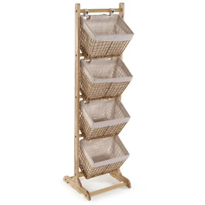 Afbeelding van Badkamerschappen Versa Nadir Bruin 35 x 125 cm