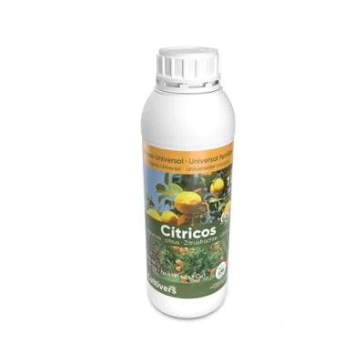 Afbeelding van CULTIVERS vloeibare organische citrusmeststof, 1 L. Groener blad en vergroot de vruchtgrootte. 100% natuurlijke meststof