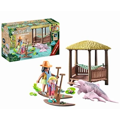 Afbeelding van Playmobil Wiltopia Peddeltocht met de rivierdolfijnen 71143