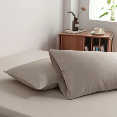Afbeelding van Boomba Bamboo Premium Kussensloop 100% bamboe 400TC taupe 60x70
