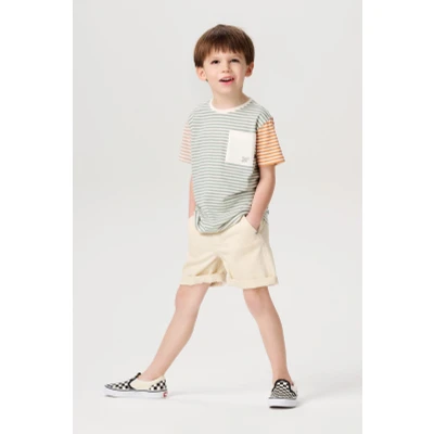 Afbeelding van Noppies Jongen Shorts Denison Whisper White 116