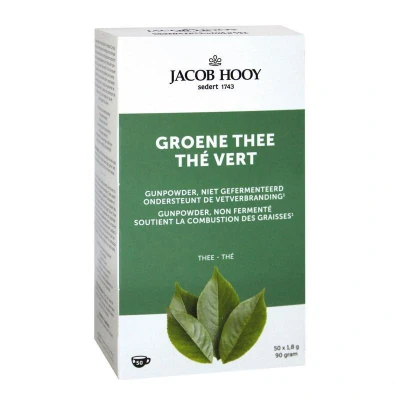 Afbeelding van 2e product 50% korting Jacob Hooy Groene Thee (50 Theezakjes)