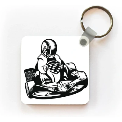 Afbeelding van Sleutelhanger Uitdeelcadeautjes een illustratie van karter op witte achtergrond Plastic