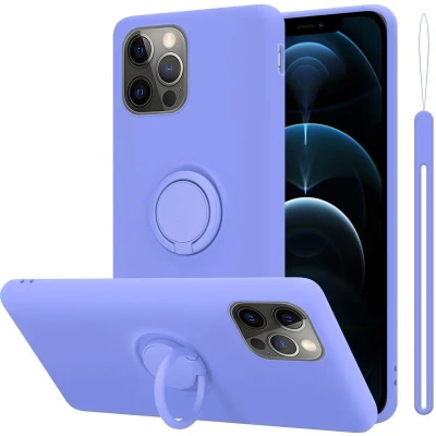 Afbeelding van Cadorabo Hoesje geschikt voor Apple iPhone 13 PRO MAX in LIQUID LICHT PAARS Beschermhoes van TPU silicone Case Cover
