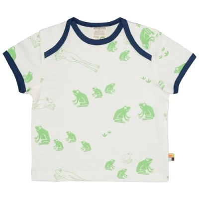 Afbeelding van loud + proud Meisjesprint, van biologisch katoen, GOTS gecertificeerd T shirt, lila (lilac), 86 92