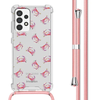 Afbeelding van Samsung Galaxy A52 (5G) Hoesje Kunststof iMoshion Softcase/Koordhoesje/Backcover Crab Watercolor Telefoonhoesje