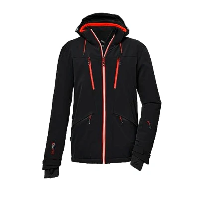 Afbeelding van killtec Heren SKI jas/functioneel jack met afritsbare capuchon en sneeuwvanger KSW 74 MN JCKT, black S, 39738 000
