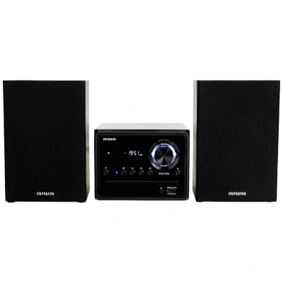 Afbeelding van AIWA MSBTU 300 Micro HiFi systeem Bluetooth CD USB FM radio Zwart