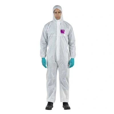Afbeelding van Ansell WH15S 00138 03 AlphaTec ® 1500 model 138 bescherming tegen chemicaliën, wit, M Maat: Wit