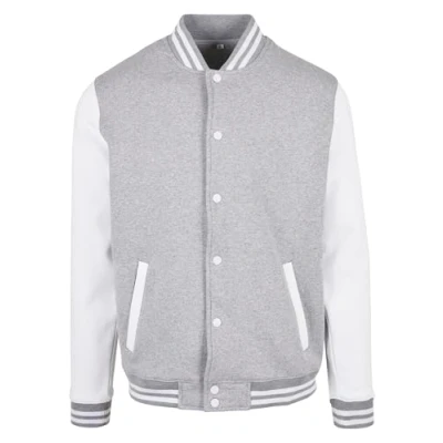 Afbeelding van Baseball Jacket (Grijs / Wit) M