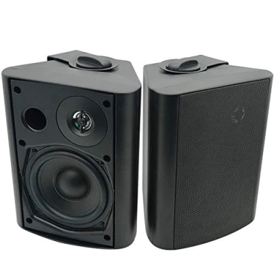 Afbeelding van Herdio 5,25 inch 200 watt outdoor luidsprekers met superieure koepel tweeter alle weer bedrade muur mount systeem