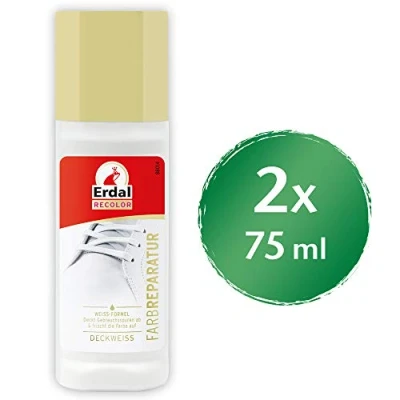 Afbeelding van Erdal Compatibel met leer, textiel, kleurreparatie dekkend wit, 75 ml