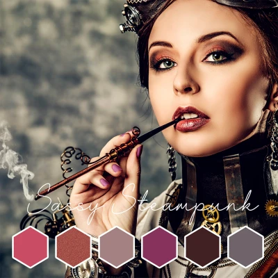 Afbeelding van Gellakset Sassy Steampunk Collection 6x10ml Nagel Gellak Set