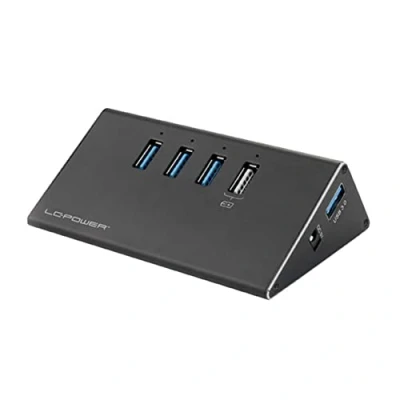 Afbeelding van LC Power hub ALU 2B 4 USB 3.2 Gen 1 3 poorten Zwart
