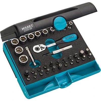 Afbeelding van Hazet 2200/36 Dopsleutelset Metrisch 1/4 (6.3 mm) 36 delig
