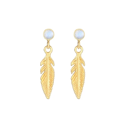 Afbeelding van Elli Feather BOHO Style Oorbellen goldcoloured, Dames, Maat: One Size, Gold coloured