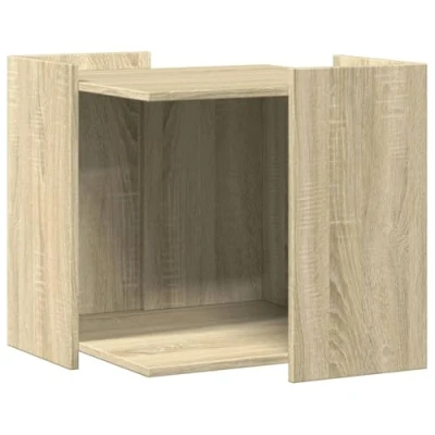 Afbeelding van Kattenbakkast 53x53x51 cm bewerkt hout sonoma eikenkleurig
