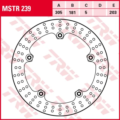 Afbeelding van Remschijf TRW MSTR239, 1 Stuk