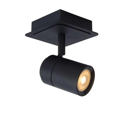 Afbeelding van Lucide LENNERT Plafondspot LED Dimb. GU10 1x5W IP44 Zwart