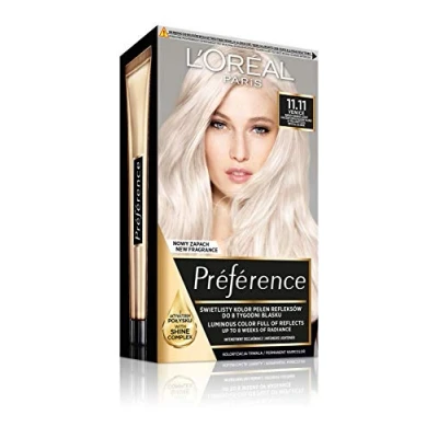 Afbeelding van L&#039;Oreal Les Blondissimes Preference Hair Dye 11.11 Very Bright Cool Crystal Blonde