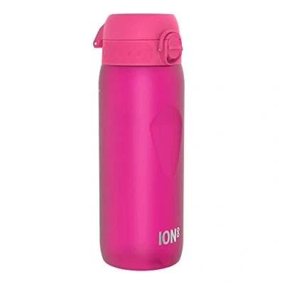 Afbeelding van ION8 Waterfles, 750 ml/24 oz, Lekvrij, Makkelijk te Openen, Veilige Vergrendeling, Vaatwasserbestendig, BPA vrij, Hygiënische Deksel, Draaghandvat, Gevormde Grip, Schoon, Geurvrij, Roze